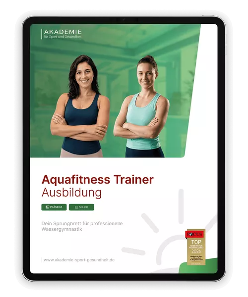 Informationsbroschüre aquafitness-trainer Ausbildung