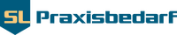 Ein blau-goldenes Logo mit dem Wort slp.