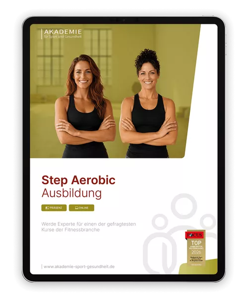Informationsbroschüre step-aerobic-trainer Ausbildung