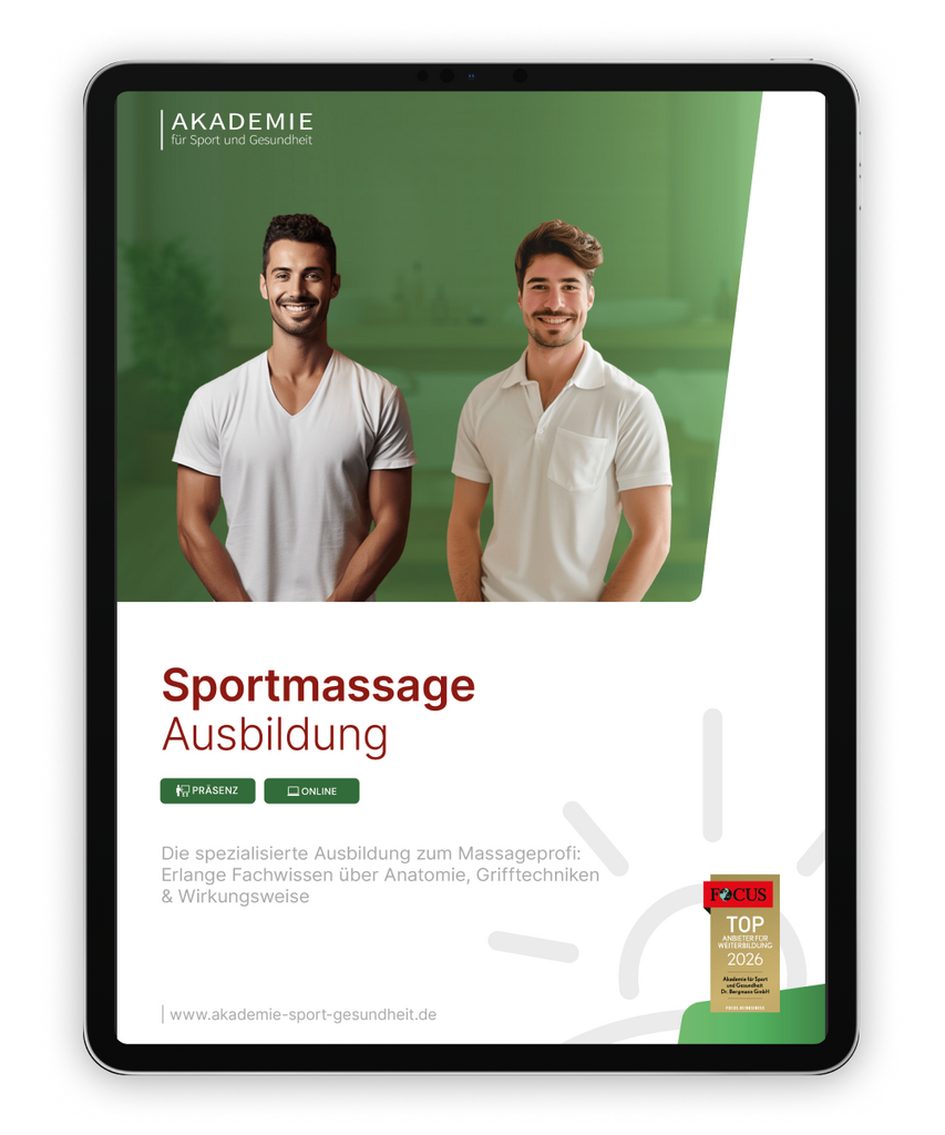 Informationsbroschüre sportmassage Ausbildung