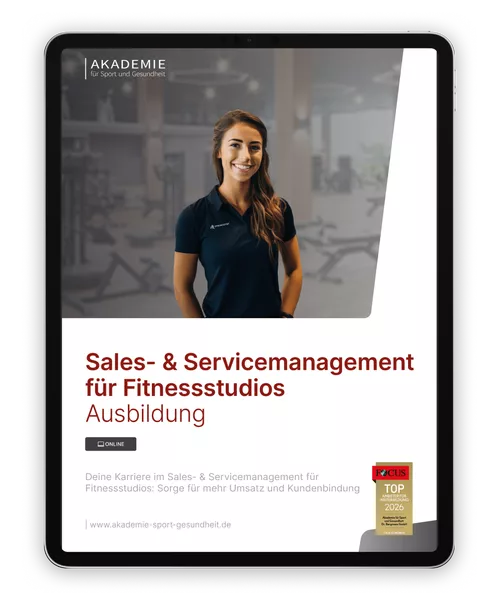 Informationsbroschüre sales-und-servicemanagement-fuer-fitnessstudios Ausbildung