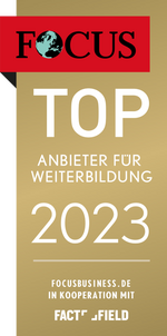 FOCUS MONEY Siegel Top Anbieter Weiterbildung 2023