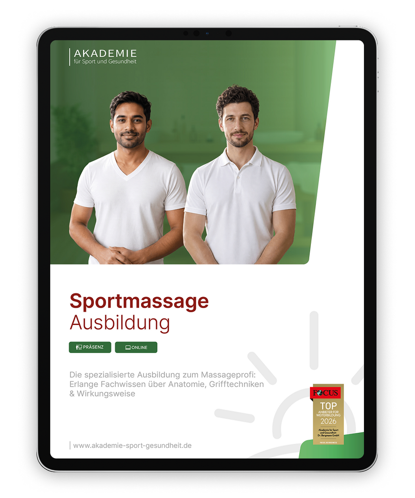 Informationsbroschüre sportmassage Ausbildung