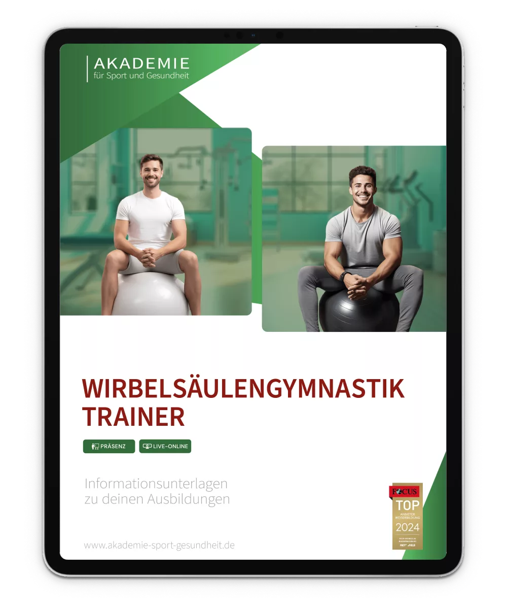Das Cover eines Buches mit dem Titel Wirbel Saelengymnastik Trainer.
