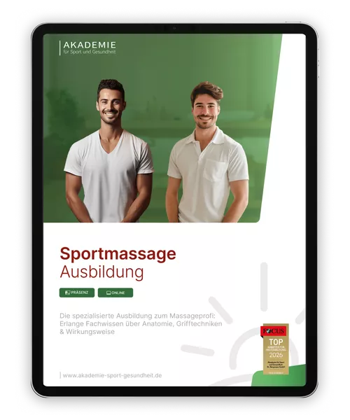 Informationsbroschüre sportmassage Ausbildung