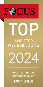 FOCUS MONEY Siegel Top Anbieter Weiterbildung 2024