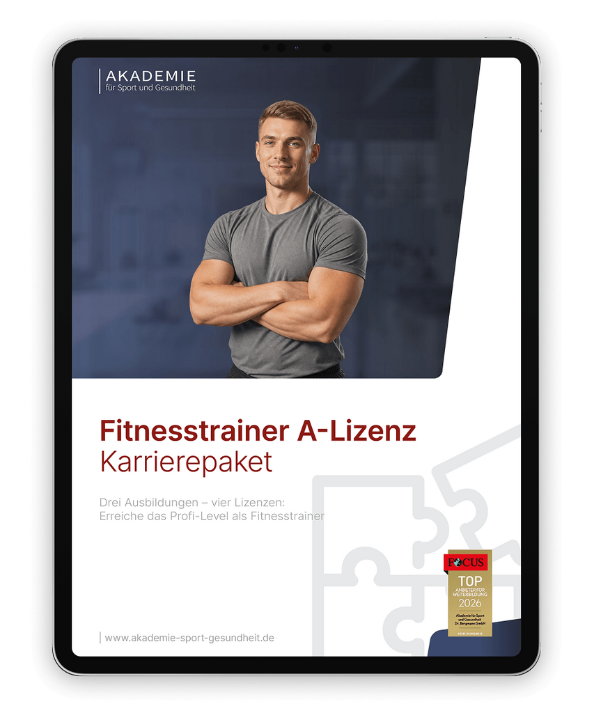 Informationsbroschüre fitnesstrainer-a-lizenz Ausbildung