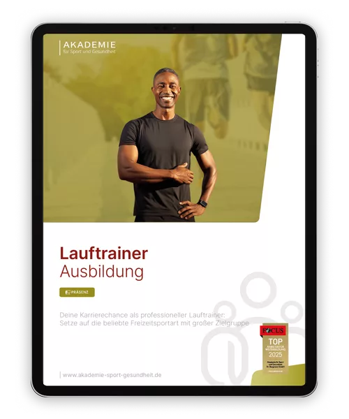 Informationsbroschüre lauftrainer Ausbildung