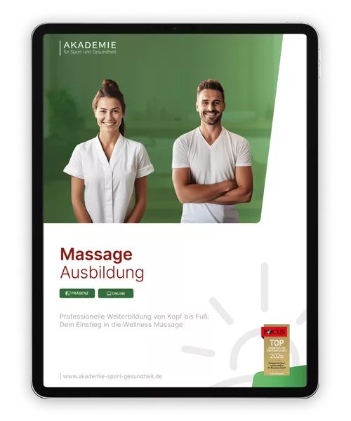 Informationsbroschüre massage Ausbildung