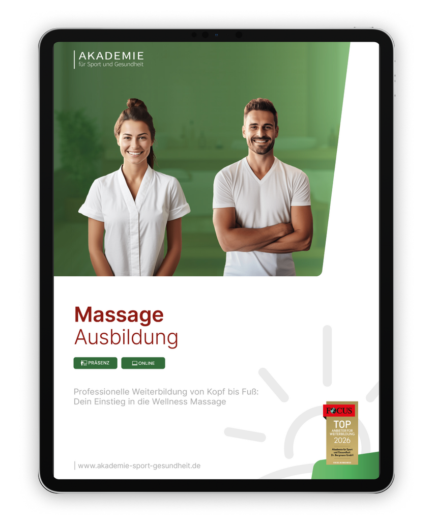 Informationsbroschüre massage Ausbildung