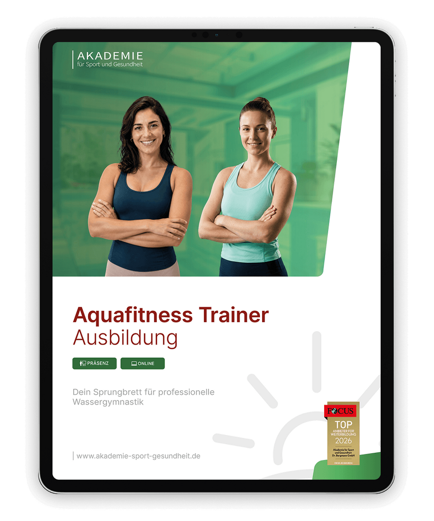 Informationsbroschüre aquafitness-trainer Ausbildung