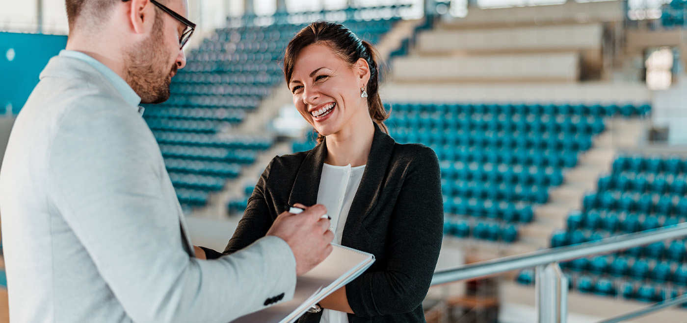 Eventmanager für Fitnessstudios bei der Planung